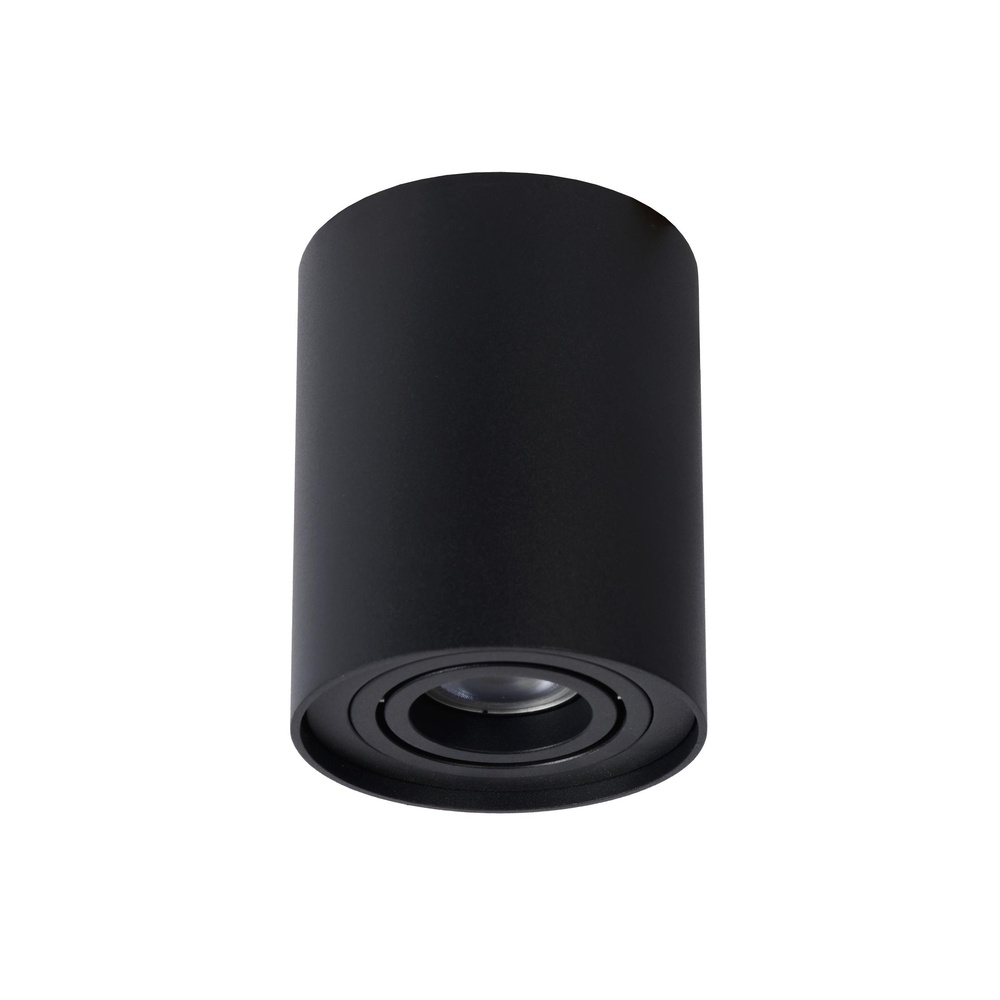 Lucide Opbouw plafondspotTube zwart Ø 9,6cm - 22952/11/30